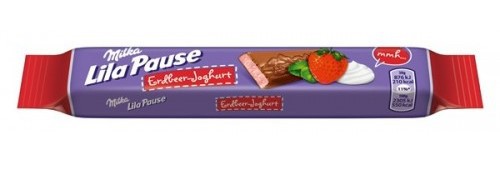 Батончик Milka Lila Pause Erdbeer-joghurt 38 гр