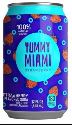 Газированный напиток Yummi Miami  "Клубника" 355 мл