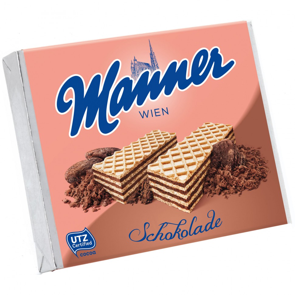 Вафли Manner Schokolade Schnitten 75гр (c шоколадным кремом)