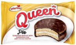 Печенье бисквитное Queen Pie с маршмеллоу в какао глазури 22гр