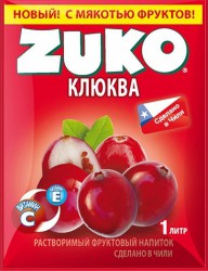 Растворимый напиток ZUKO Клюква  25г