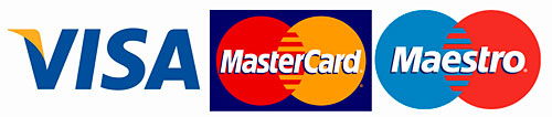 Оплата картами VISA, MasterCard и Maestro